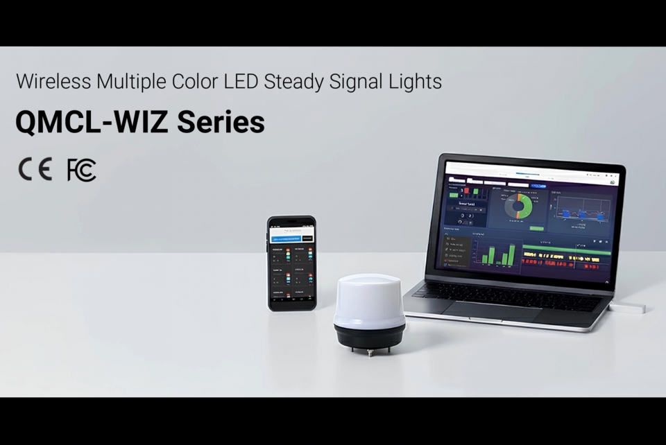 Wireless Multiple Color LED Steady Signal Lights QMCL-WIZ Series