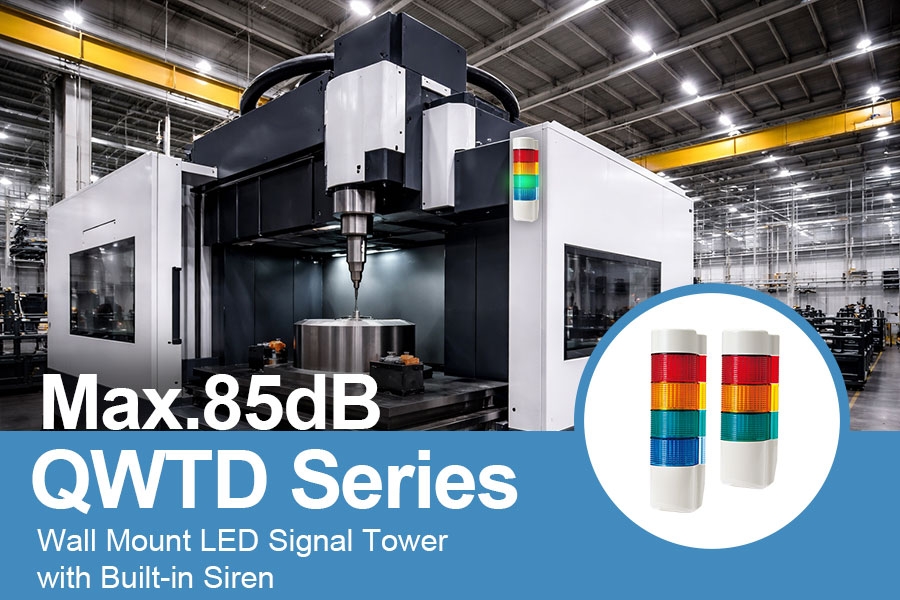 Wall-Mounted Signal Tower Optimized for Industrial Environments - QWTD Series