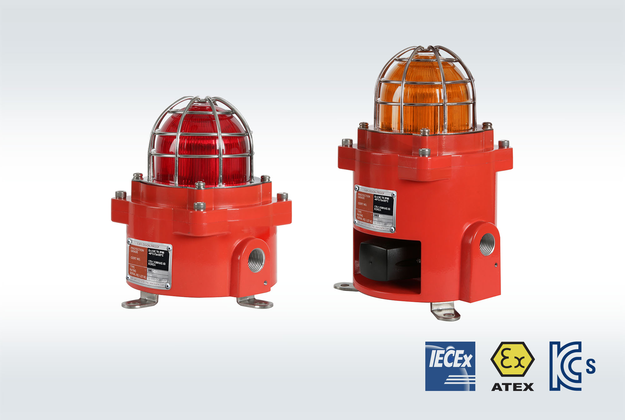 방폭형 LED 표시등  IECEx, ATEX, KCs 인증 획득