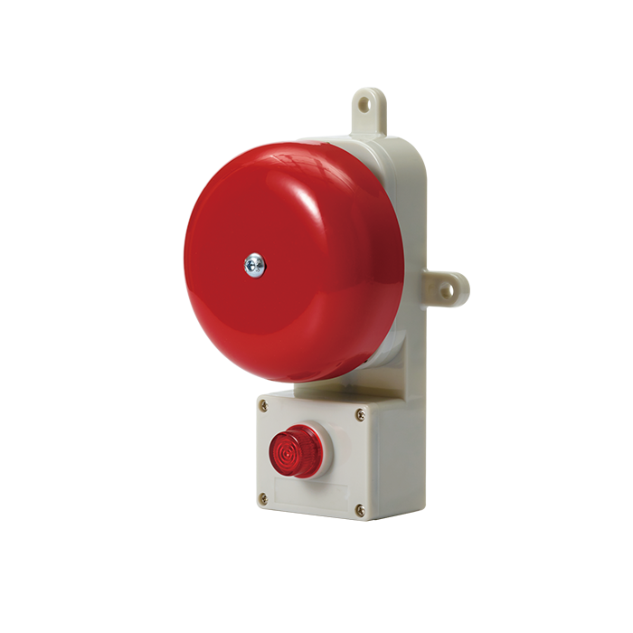 SAB130, Ø130 Vessel/Fully enclosed Alarm Bell with lamp, Audible Alarm ...
